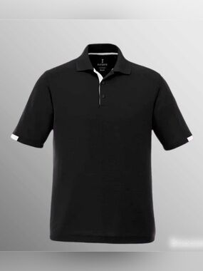 TRIMARK M-KISO SS POLO SIZE  2XL  Men's Black Short-Sleeve Polo Shirt